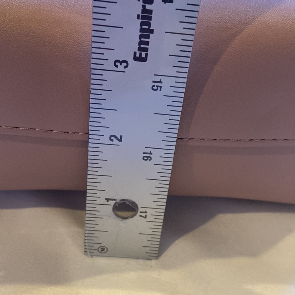 Samara Anthropologie Blush Color X body EUC, Vegan Leather gold button closure! - Picture 10 of 14